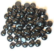 Glasnuggets - Muggelsteine - Dekosteine, klein in opalschwarz zu 200g - AE 1118