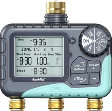 3 Zone Water Timer with Brass Inlet & Waterpr...