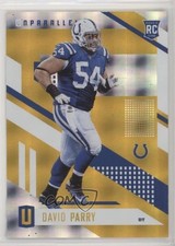 2017 Panini Unparalleled Yellow 155/199 David Parry #65 0c6
