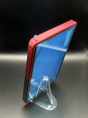 Per PSA Custodia Lastra Magnetica Proteggi Carte Classificate Paracolpi Metallo Rosso e Nero - Foto 3 di 3