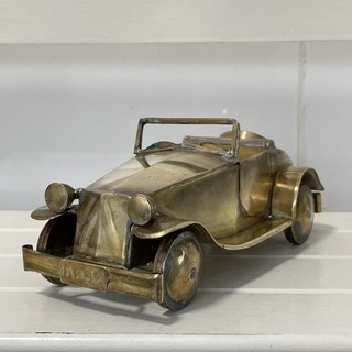 WW2 1939 TRENCH ART BRASS CAR