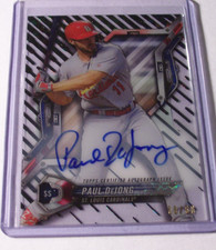 2018 Topps High Tek Black Orbit Diffractor Autograph Paul DeJong /50 Cardinals