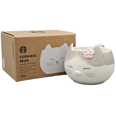 Starbucks Korea 2026 Blooming Cat Becher 237ml 8oz Spring Limited Edition NEU
