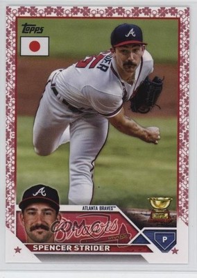 2023 Topps Japan Edition Cherry Blossoms 81/99 Spencer Strider #118 08k5
