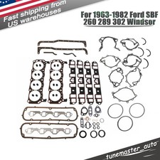 Full Engine Overhaul Gasket Set For 1963-1982 Ford Sbf 260 289 302 Windsor New