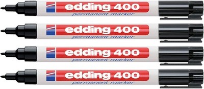 edding Permanentmarker schwarz 400-01 (4er Pack)