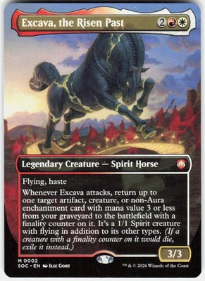 MAGIC MTG EXCAVA, THE RISEN PAST (BORDERLESS) 2 COMMANDER: SECRETS OF STRIXHAVEN