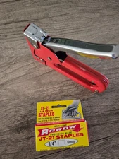 Vintage Arrow Fastener Co. JT - 21 Staple Gun, with 1 box of staples