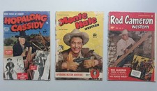 Hopalong Cassidy 77, Monte Hale 48, Rod Cameron 15 Fawcett Comics