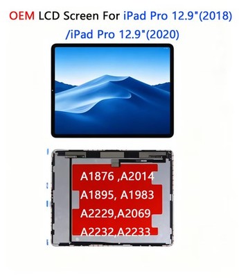 OEM For iPad Pro 12.9''(2018)/iPad Pro 12.9''(2020) LCD Screen Display Panel