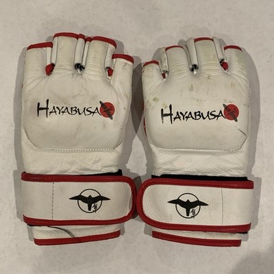 Hayabusa MMA Gloves White - Well Worn & Used | eBay