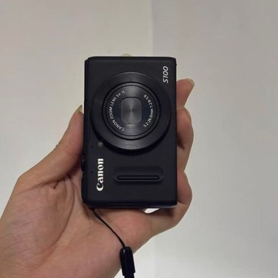 Canon PowerShot S100 Digital Camera Black With Charger&SD Card Tested Work