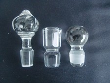 Flaschen Stopfen , Glas , 3 Stück