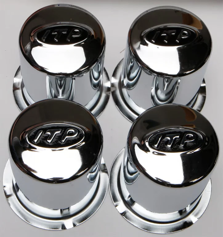 ITP Steel Center Caps - 4/110-4/4 Bolt Pattern - Chrome ATV/UTV SM1300BX 264025 - Image 3 of 4