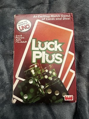 Vtg 1983 Luck Plus Card Game (from the makers of UNO) Complete w/Instructions