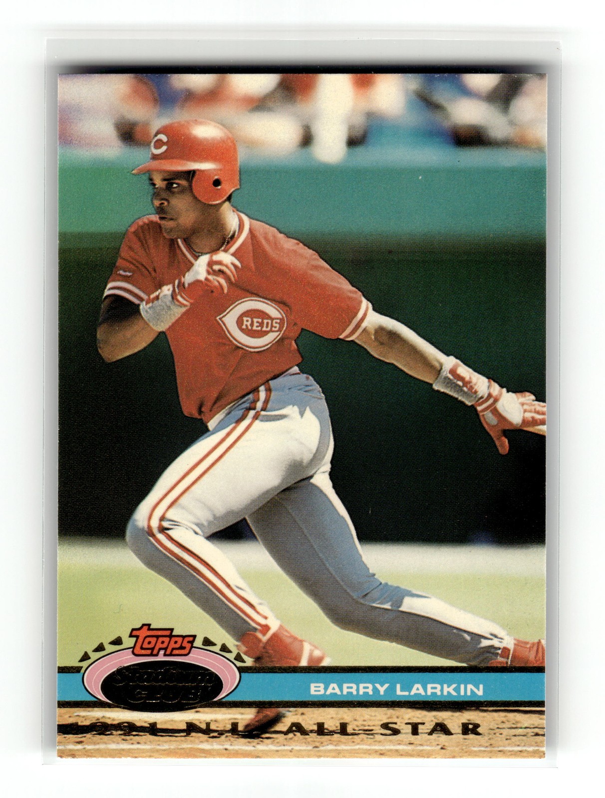 Barry Larkin 1992 Stadium Club Dome #102 Cincinnati Reds HOF