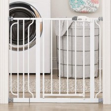 Safety 38.5 Inch Extra Wide Baby Gate for Doorways Bottom of Stairs