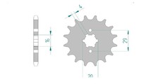 Ritzel Antriebsritzel 14-ZäHne 428-Teilung FüR Rieju Tango 125 Bj. 2006-2016
