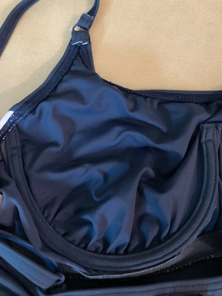 ESPRIT Zeitlos schöner Damen Badeanzug 40/80B Blau m. Weiß Bügel-BH ***NEU*** - Bild 4 von 4