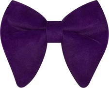 Branduce Velvet Bow Ties for Men Oversize Pre-tie Bowtie Tuxedo Bowties Purple