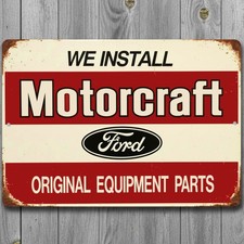 Ford Motorcraft Parts 12 X 18 Vintage Novelty Metal Sign Made In Usa New