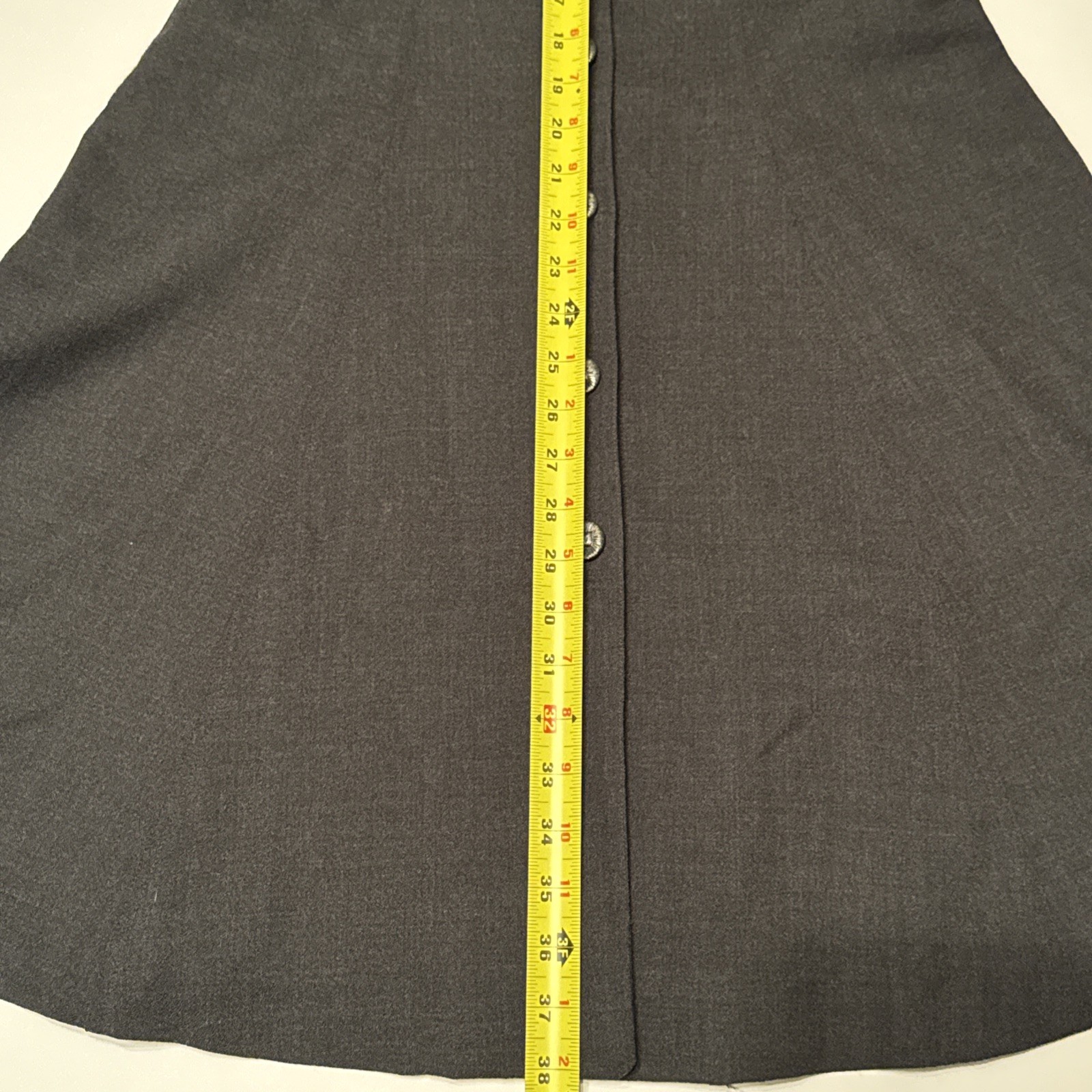 Chetta B Peter Noviello Wool Dress Coat Grey Boucle Trim Button Front Vintage 10 image 4