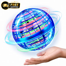 Flying Orb Ball Toy RGB LED Hover Spinner Boomerang Mini Drone USB Rechargeable