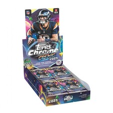 2025 Topps Chrome Cosmic Football Trading Cards Factory Sealed Hobby Box