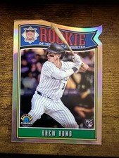 2025 BOWMAN CHROME DREW ROMO #ROY-9 DIE CUT Baseball CARD Rookie ROCKIES RC