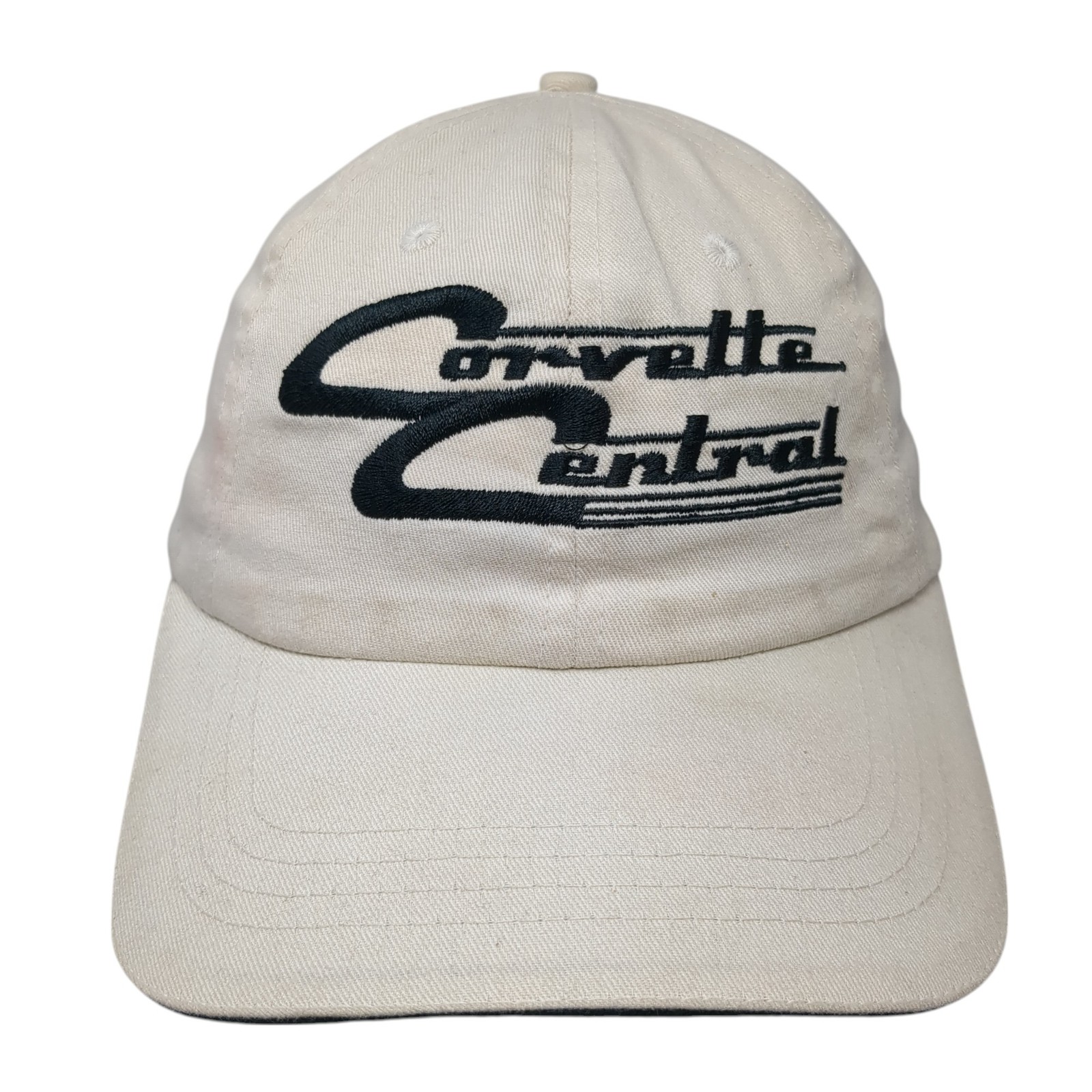 Corvette Central Strapback Hat Beige One Size Emb… - image 1