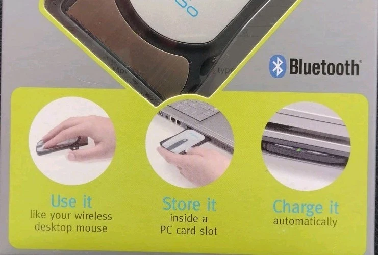 MoGo Mouse- Slim & Bluetooth - Rechargeable Inside Laptop PC Card Slot - Image 3 of 4