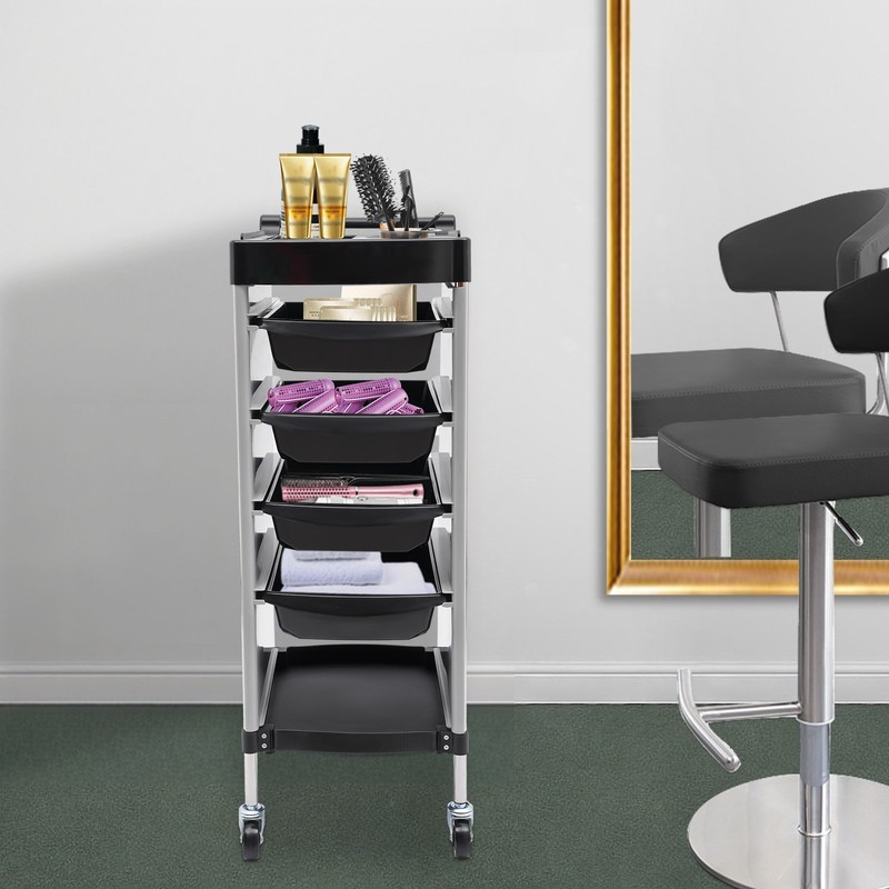 Ultimate Trolley Cart for Hair Salon Station – Space Saving Rolling Beauty Cart