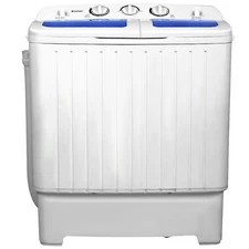 Goplus Portable Mini Compact Twin Tub 20 lbs Washing Machine Washer Spinner