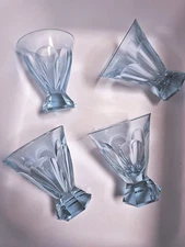 4 Moser Alexandrite Neodymium Footed Cordial Shot Glasses