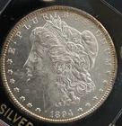 New Listing1894-S Morgan Dollar 1.00 Super Sharp Mint State. White