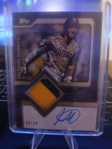 Jackson Merrill 2025 Topps Update Auto Flagship Patch Autograph #08/50Opens in a new window or tab