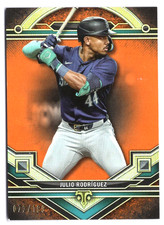 JULIO RODRIGUEZ S/P#73/199 2024 TOPPS TRIPLE THREADS AMBER FOIL PARALLEL MARINER