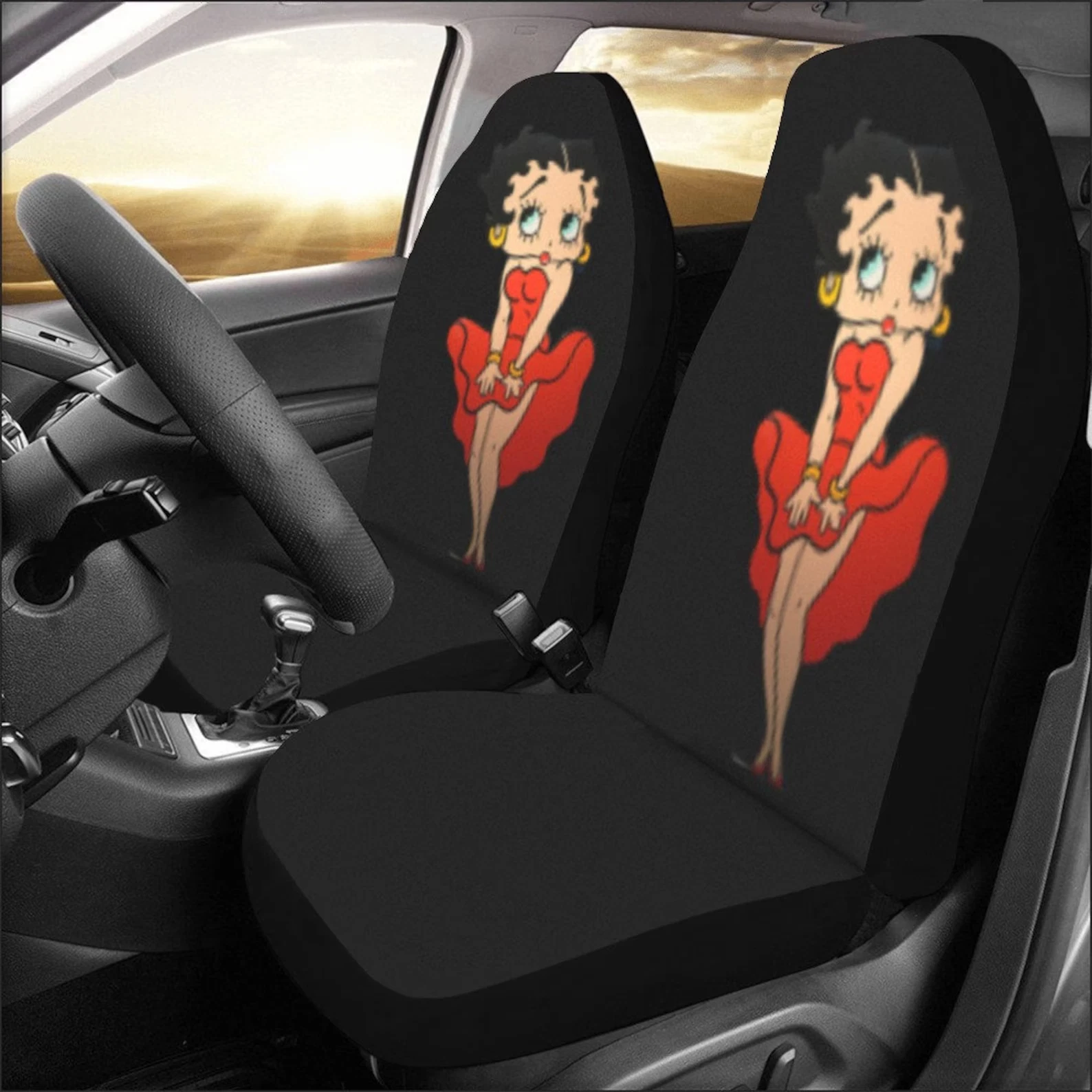 Betty Booop Car Seat Covers