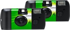 Fujifilm QuickSnap Flash 400 Disposable 35mm Film Camera with Flash Use, 2-Pack