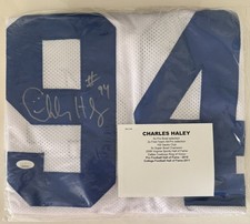 Charles Haley Authentic Signed White Pro Style Jersey Autographed Jsa Witnessed