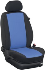 BMW 1er F20 Maß Sitzbezüge Komplettset mit Rücksitz 3-tlg: blau/schwarz