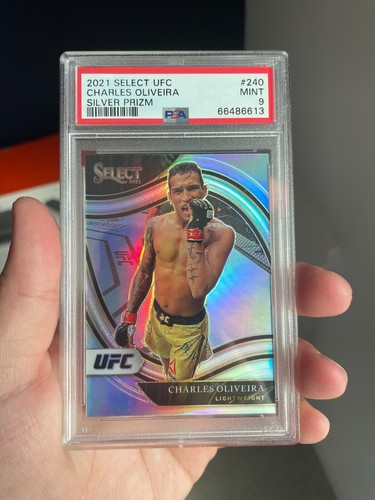 Charles Oliveira [Silver] #240 2021 Panini Select UFC card