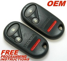 Oem Pair 2001 2002 2003 2004 2005 Honda Civic Remote Key Fob Transmitter