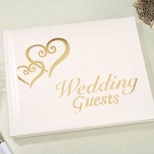 INTERLOCKING HEARTS WEDDING GUESTBOOK GUEST BOOK REGISTRY BY VICTORIA LYNN