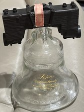 Vintage Szklany dzwonek wolności Lejon California Brandy Karafka 1776-1976 Pusta, USA