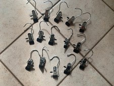 Neu 15 Kleiderbügel Einklammerbügel Clip Stiefelhalter Metall Klammer Hosenbügel