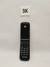 Motorola W series W260g  Cellular Flip Phone Black ( TracFone ) 