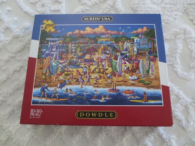 NIB 2000-Pc SEALED Dowdle SURFIN' USA Jigsaw PUZZLE  - 38.5'' x 26.5''