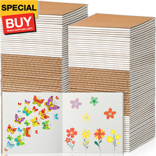 100 Pieces Mini Blank Notebook Bulk Set Small Kraft Paper Unlined Journals Pocke