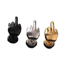 Middle Finger Earrings Shape Men pierced Stainless Steel Jewelry